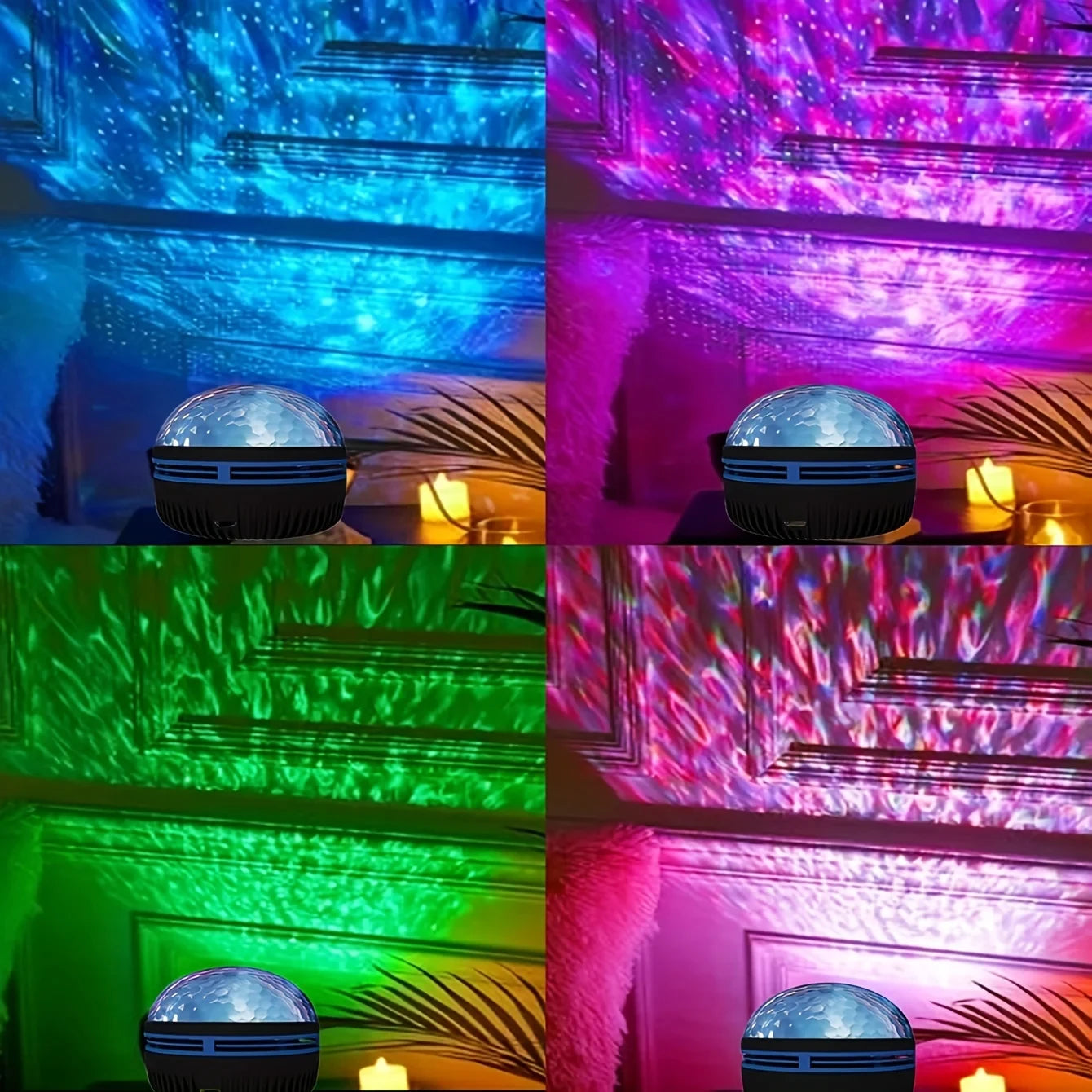 Galaxy Projector, Water Ocean Wave Projector For Bedroom Night Light  Room Decor