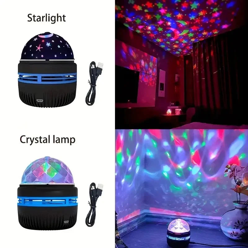 Galaxy Projector, Water Ocean Wave Projector For Bedroom Night Light  Room Decor