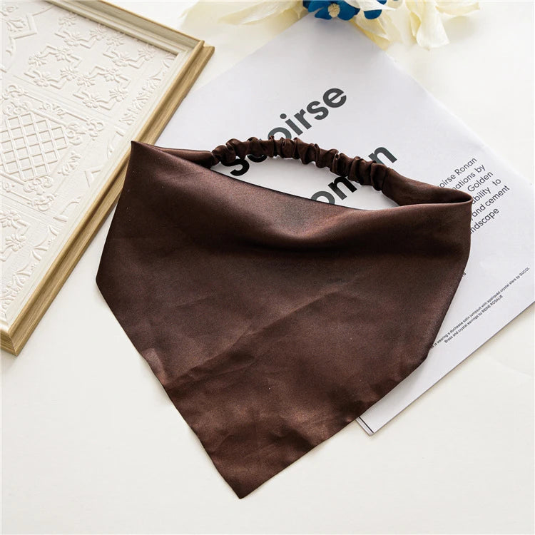 Women Solid Hair Scarf Scrunchies