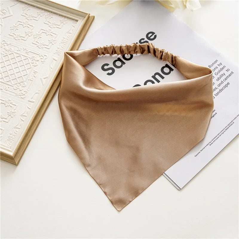 Women Solid Hair Scarf Scrunchies