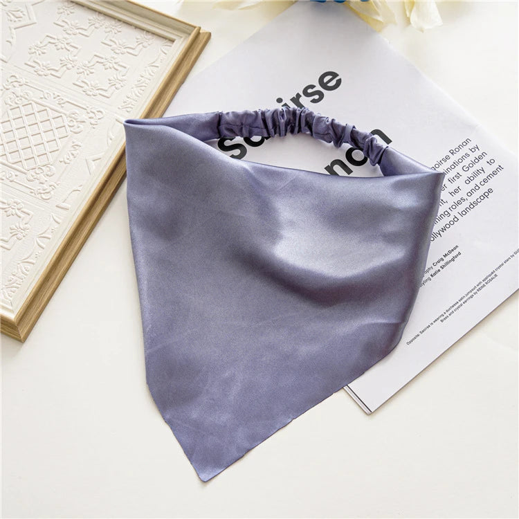 Women Solid Hair Scarf Scrunchies