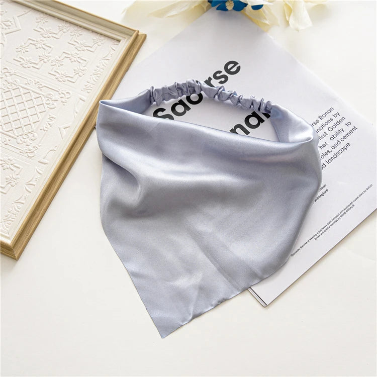 Women Solid Hair Scarf Scrunchies