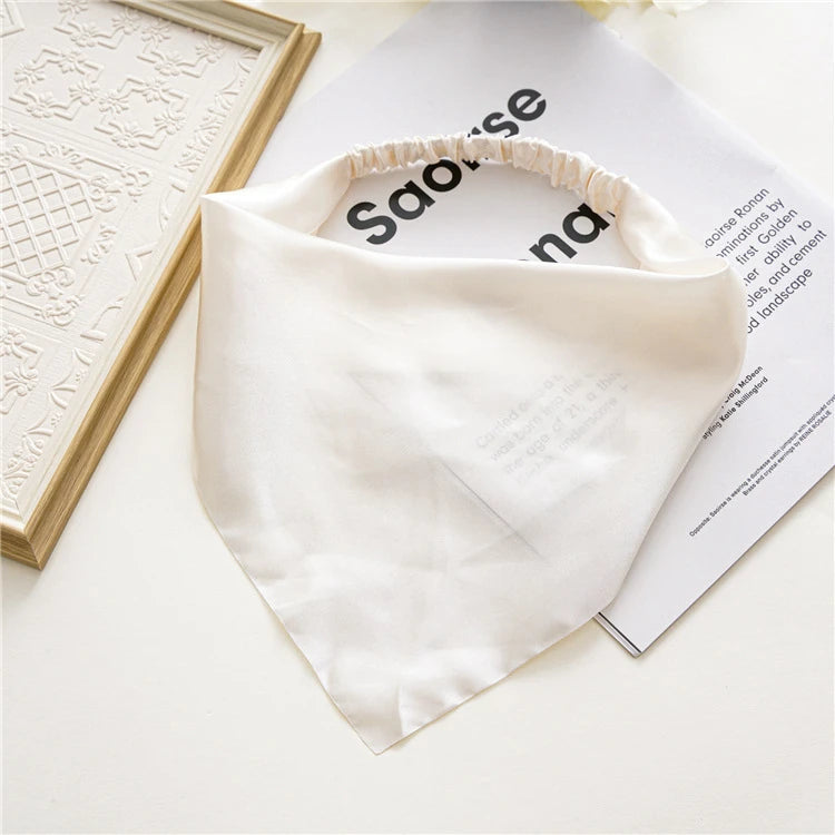 Women Solid Hair Scarf Scrunchies