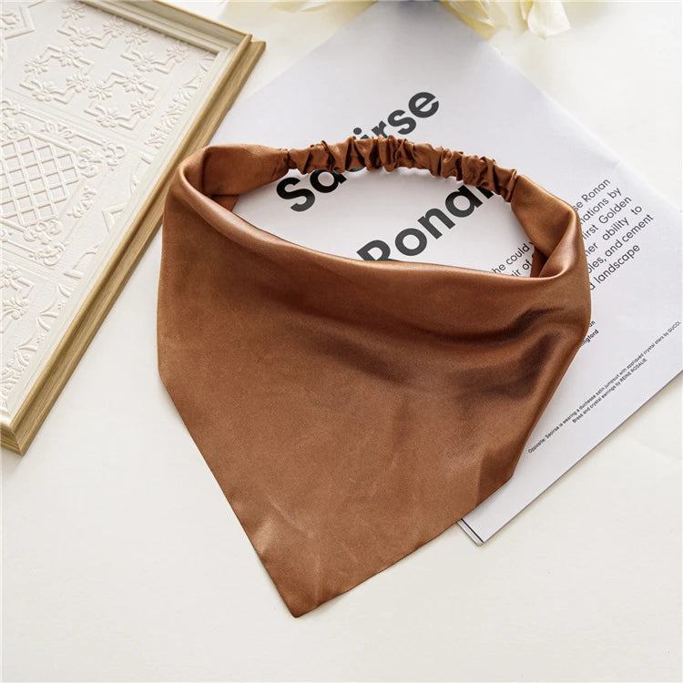 Women Solid Hair Scarf Scrunchies