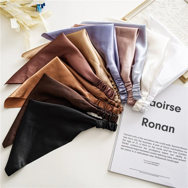 Women Solid Hair Scarf Scrunchies