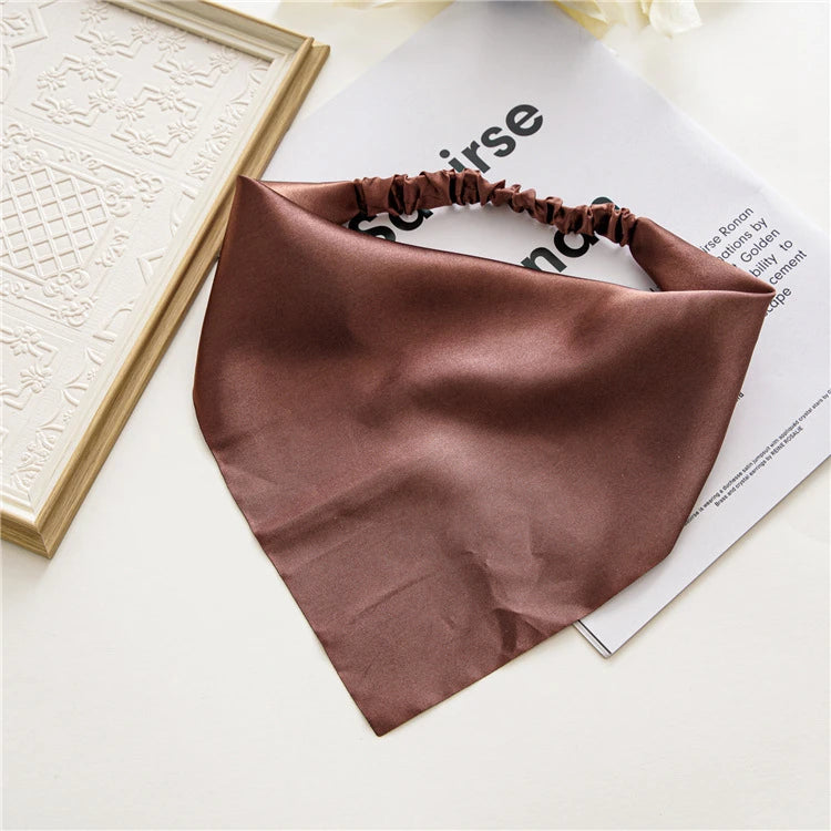 Women Solid Hair Scarf Scrunchies