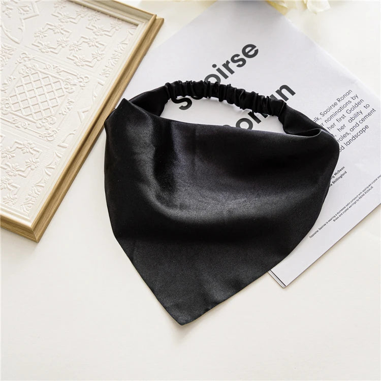 Women Solid Hair Scarf Scrunchies