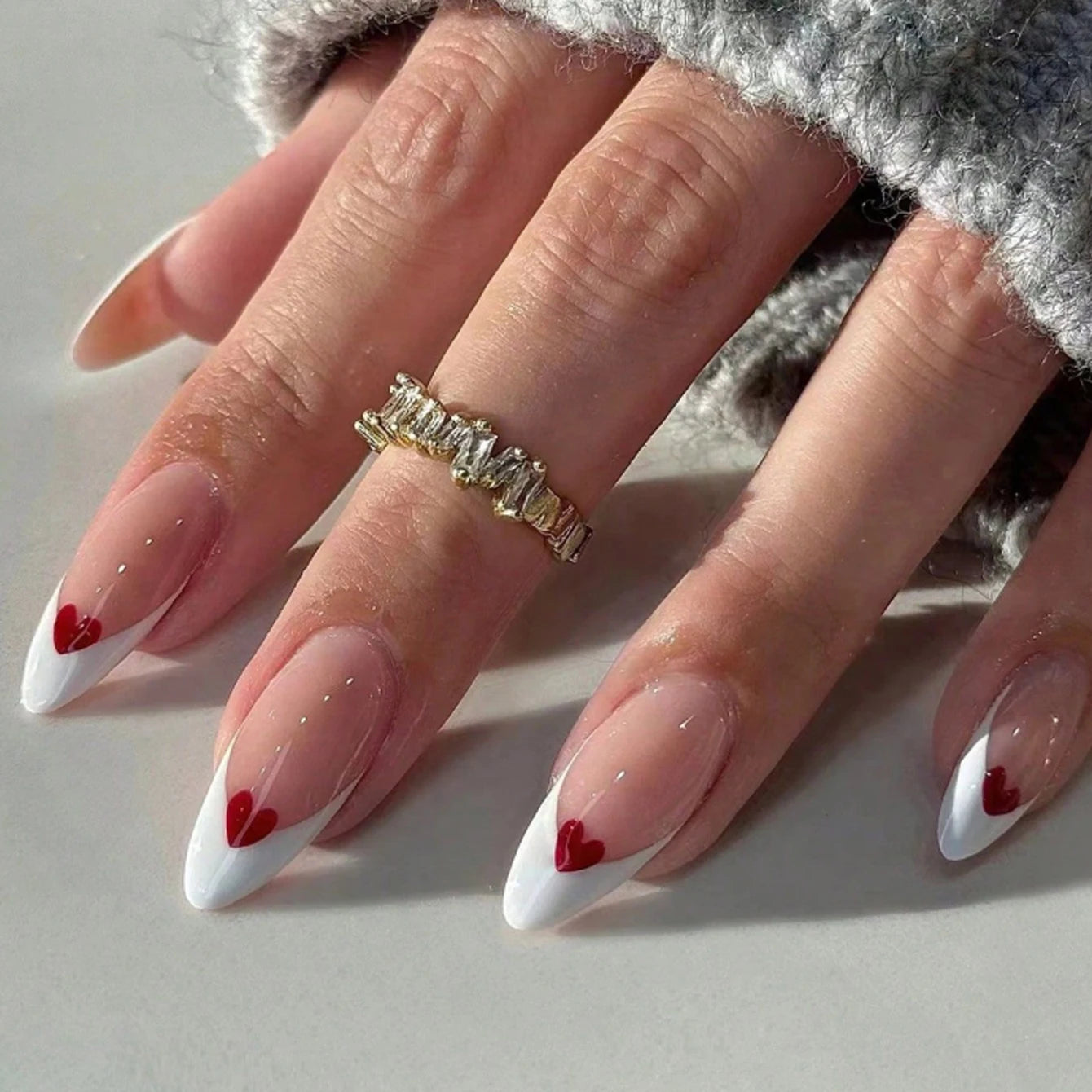 short square fake nails for women