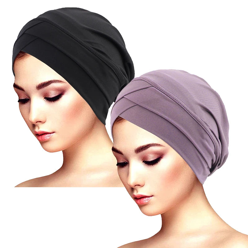 Women cross muslim hijab inner hat