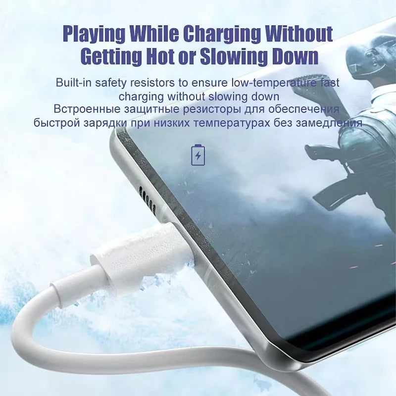 NNBILI 1-3PCS 10A 100W Type C Super Fast Charging Cable