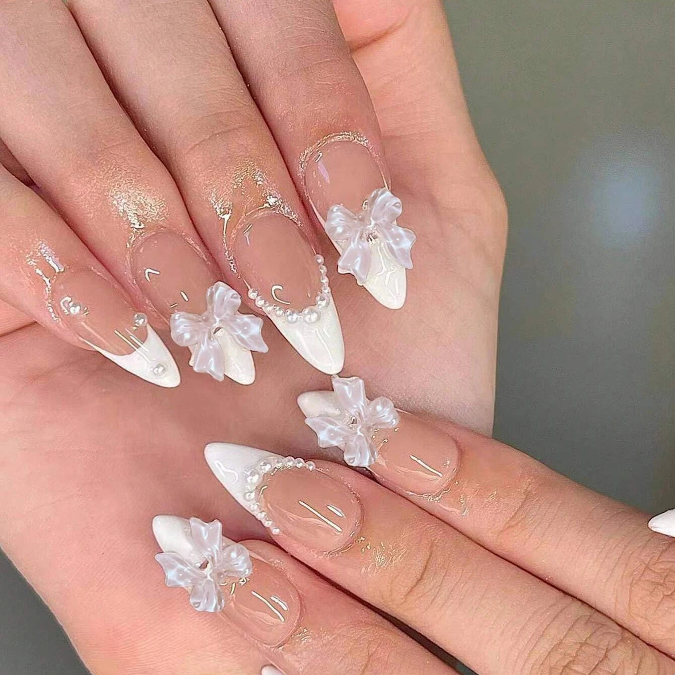 short square fake nails for women