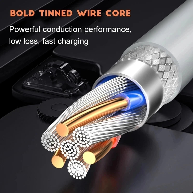 NNBILI 1-3PCS 10A 100W Type C Super Fast Charging Cable