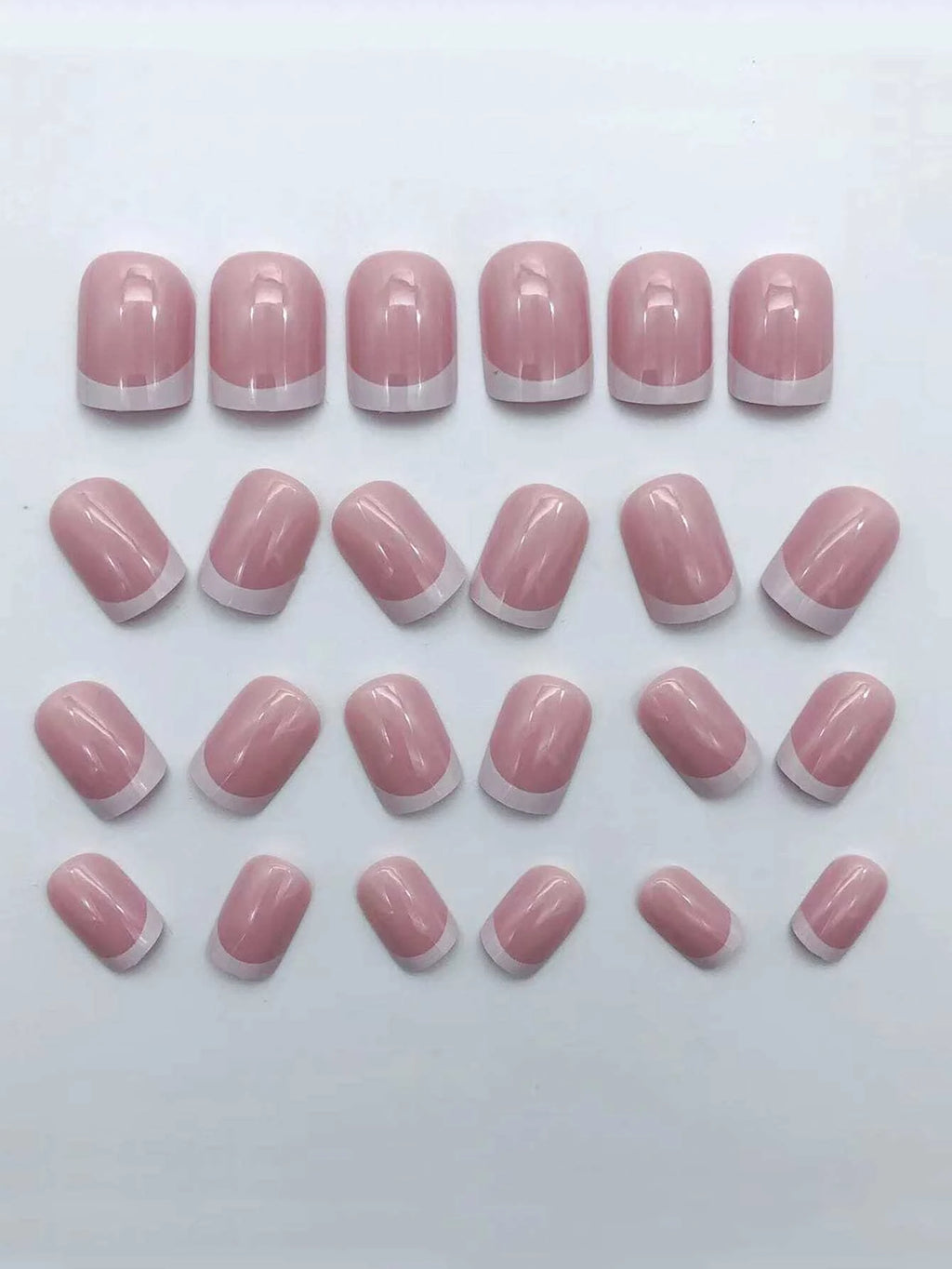 short square fake nails for women