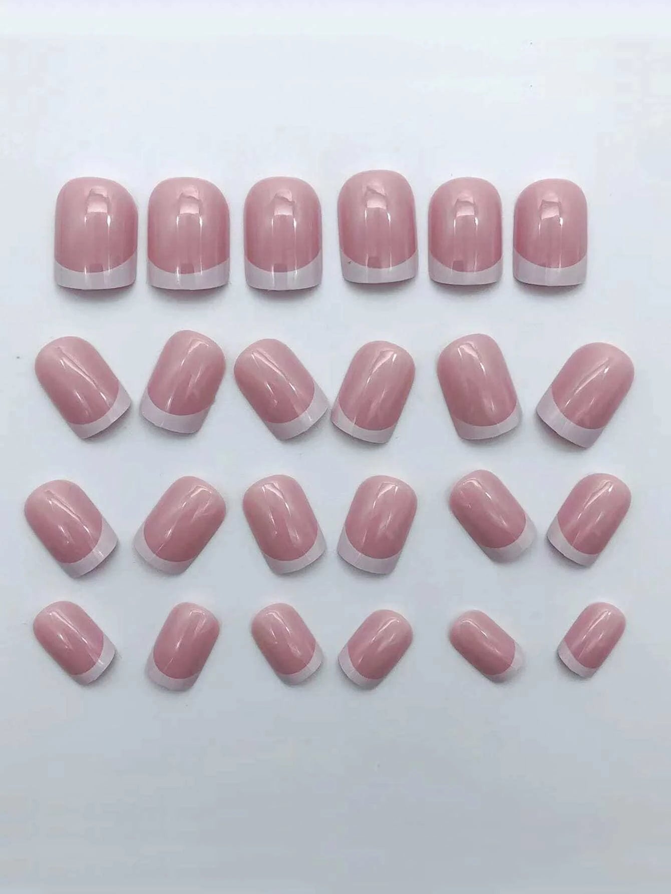 short square fake nails for women