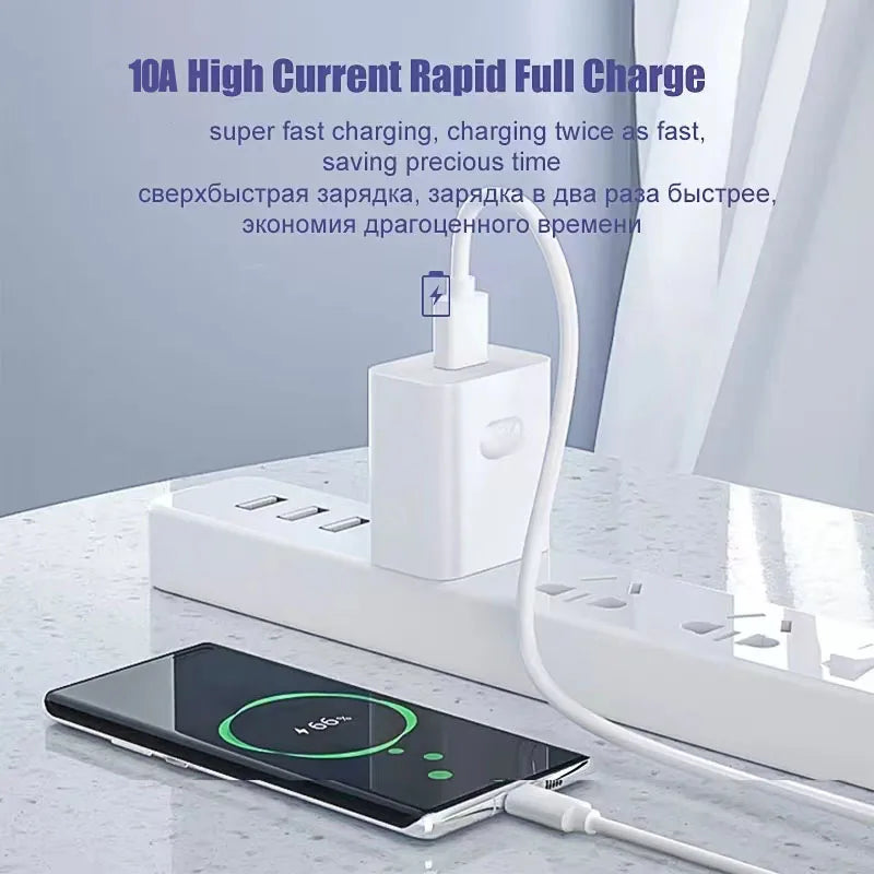 NNBILI 1-3PCS 10A 100W Type C Super Fast Charging Cable