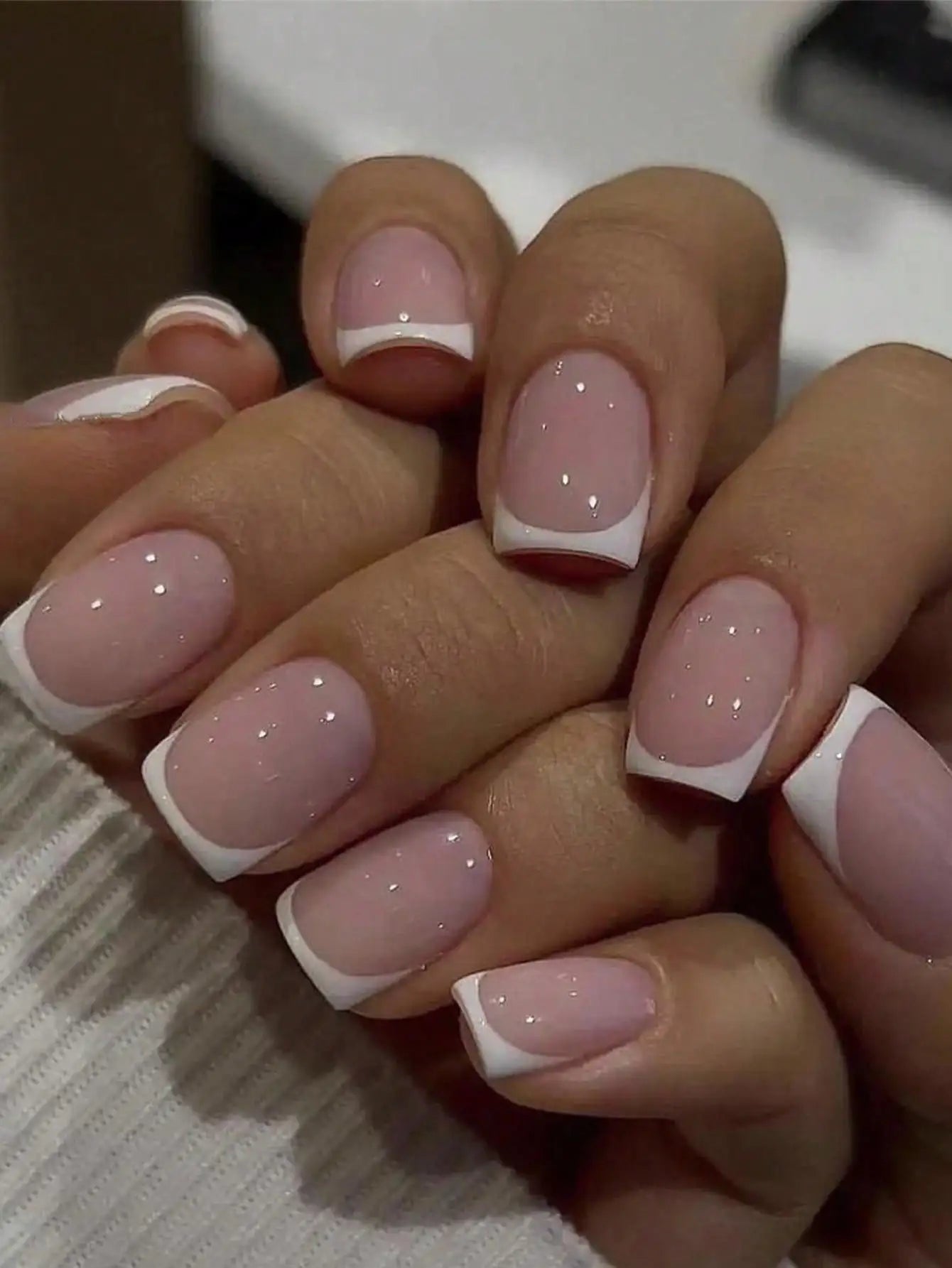 short square fake nails for women