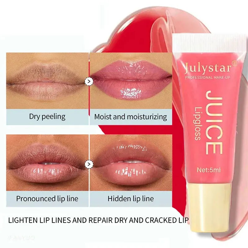 Watery Crystal Clear jelly Lip Oil Lip Balm Moisturizing And smoothing Lip