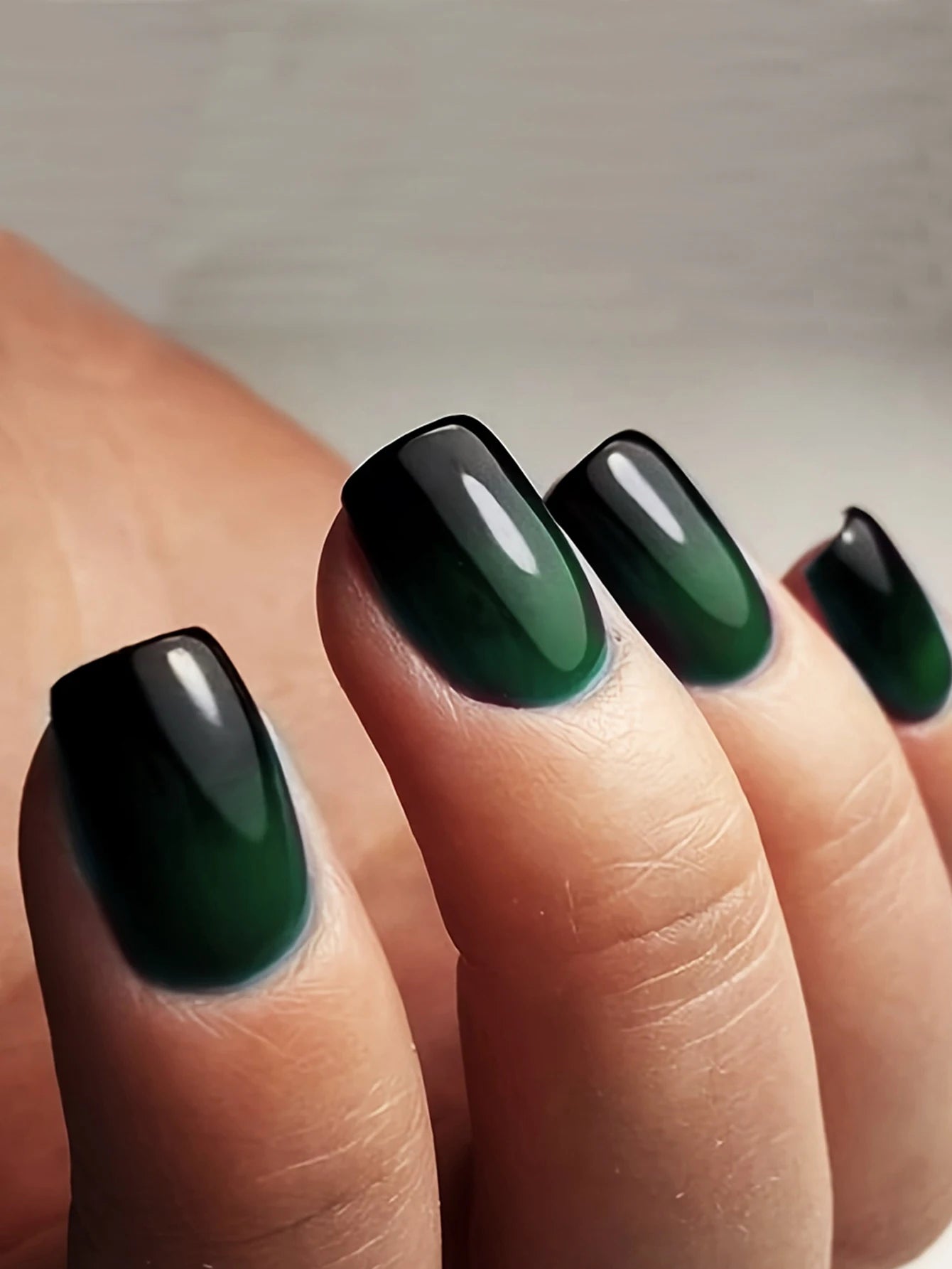 short square fake nails for women
