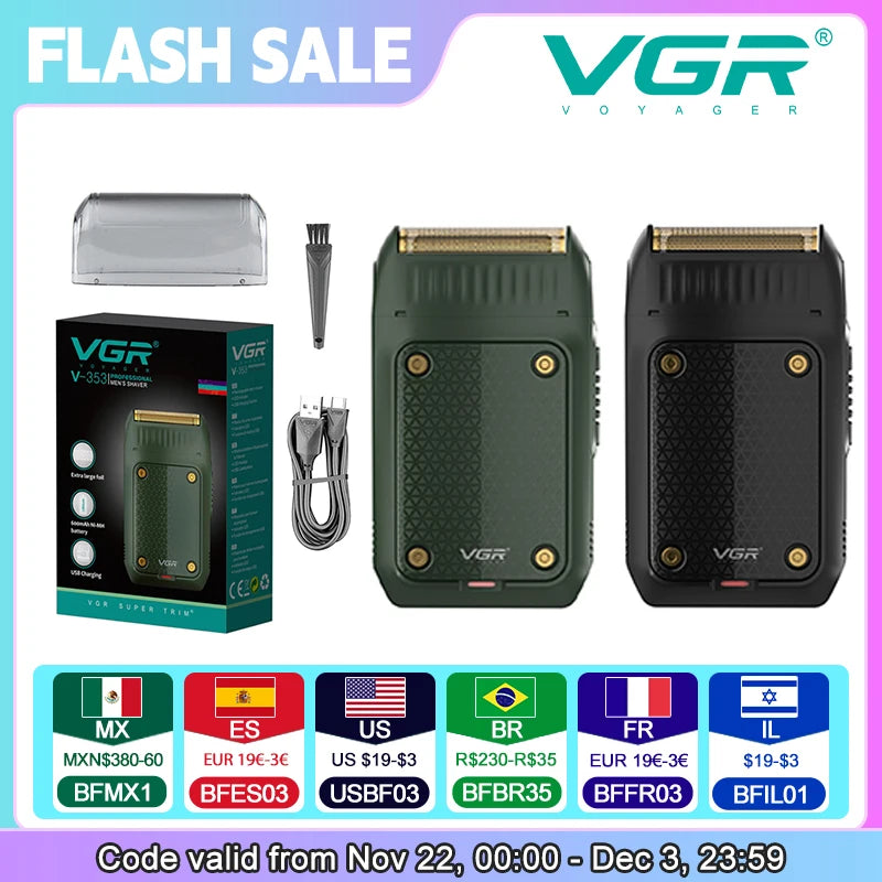 Portable Beard Trimmer Rechargeable Razor Mini Shaver