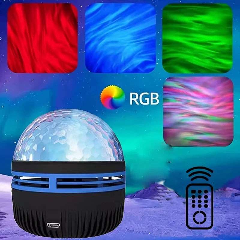Galaxy Projector, Water Ocean Wave Projector For Bedroom Night Light  Room Decor
