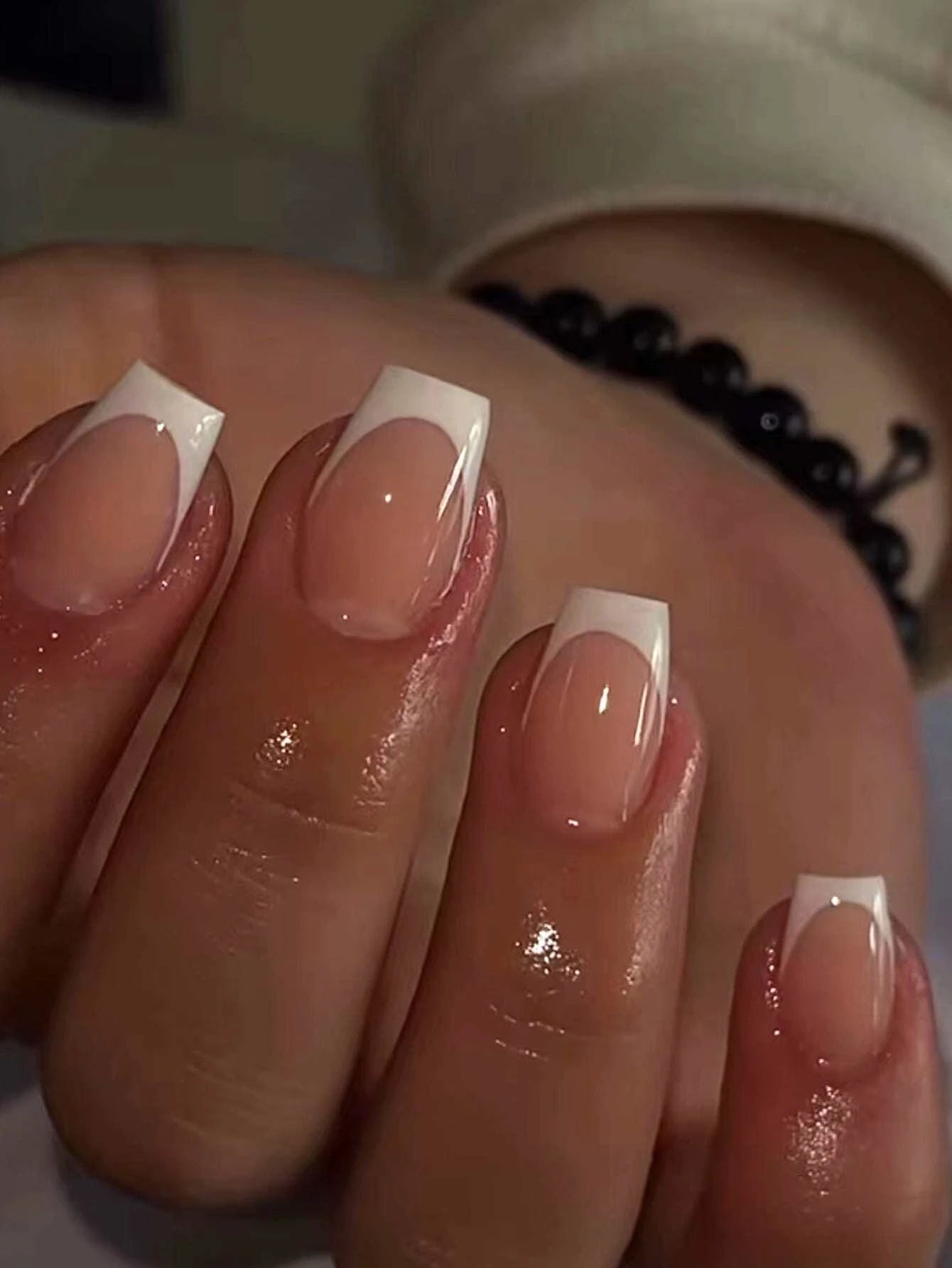 short square fake nails for women