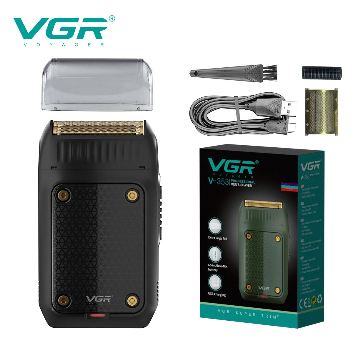 Portable Beard Trimmer Rechargeable Razor Mini Shaver
