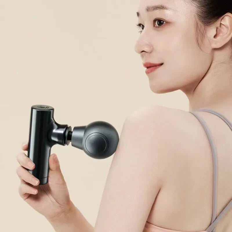Portable Electric  LCD Screen 6 Heads Gun Muscle Massager