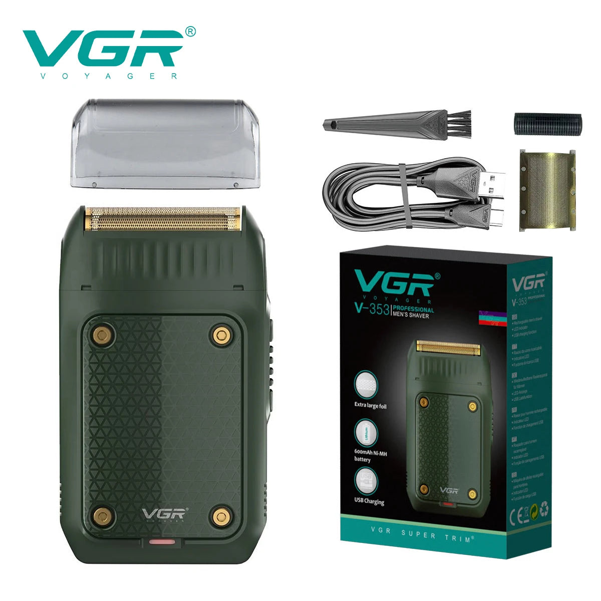 Portable Beard Trimmer Rechargeable Razor Mini Shaver