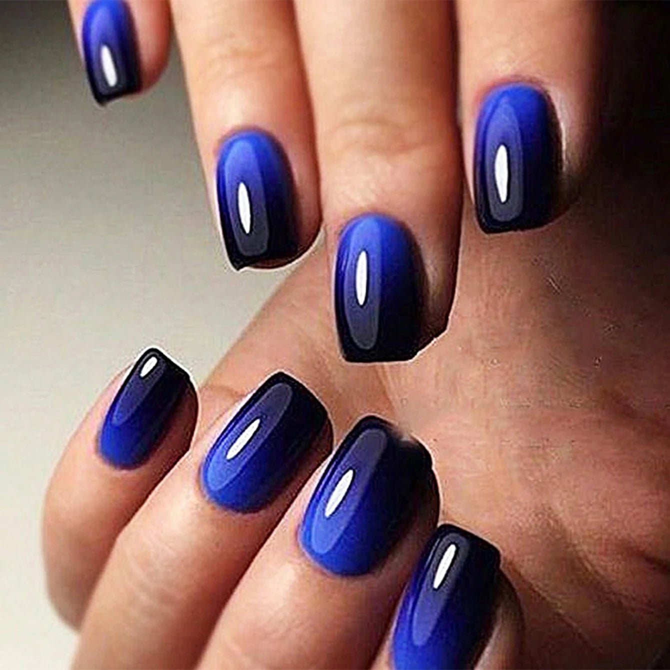 short square fake nails for women