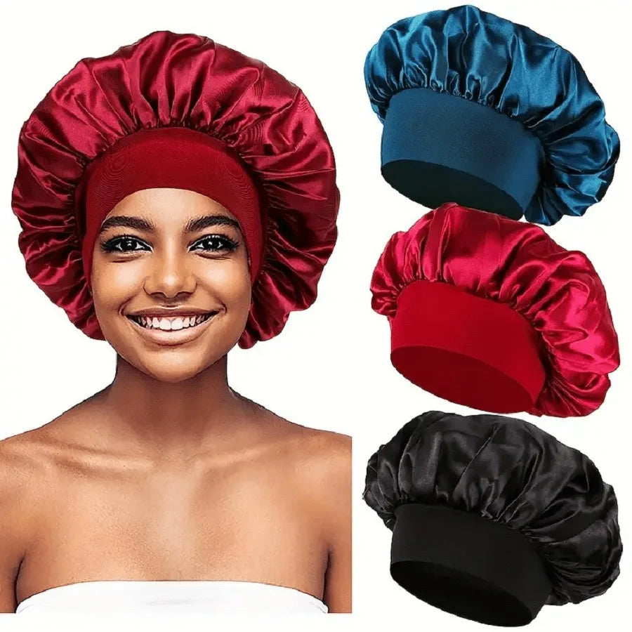 Women's Satin Solid Bonnets