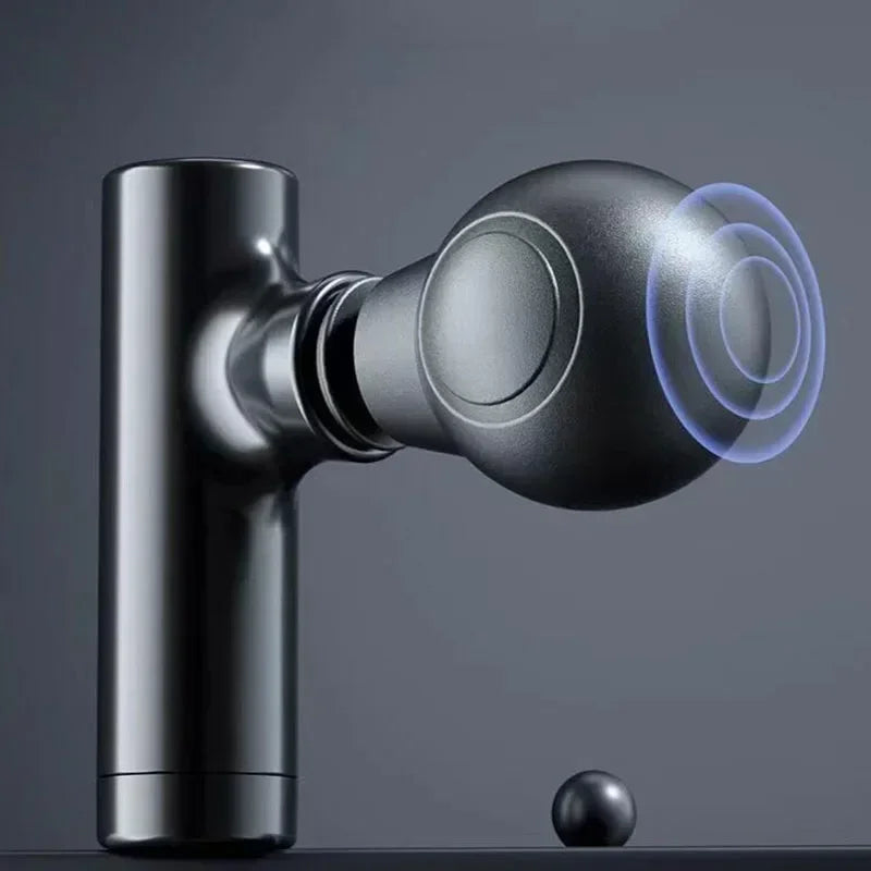 Portable Electric  LCD Screen 6 Heads Gun Muscle Massager