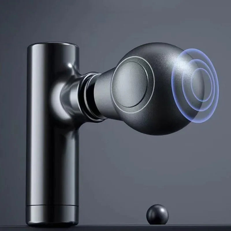 Portable Electric  LCD Screen 6 Heads Gun Muscle Massager