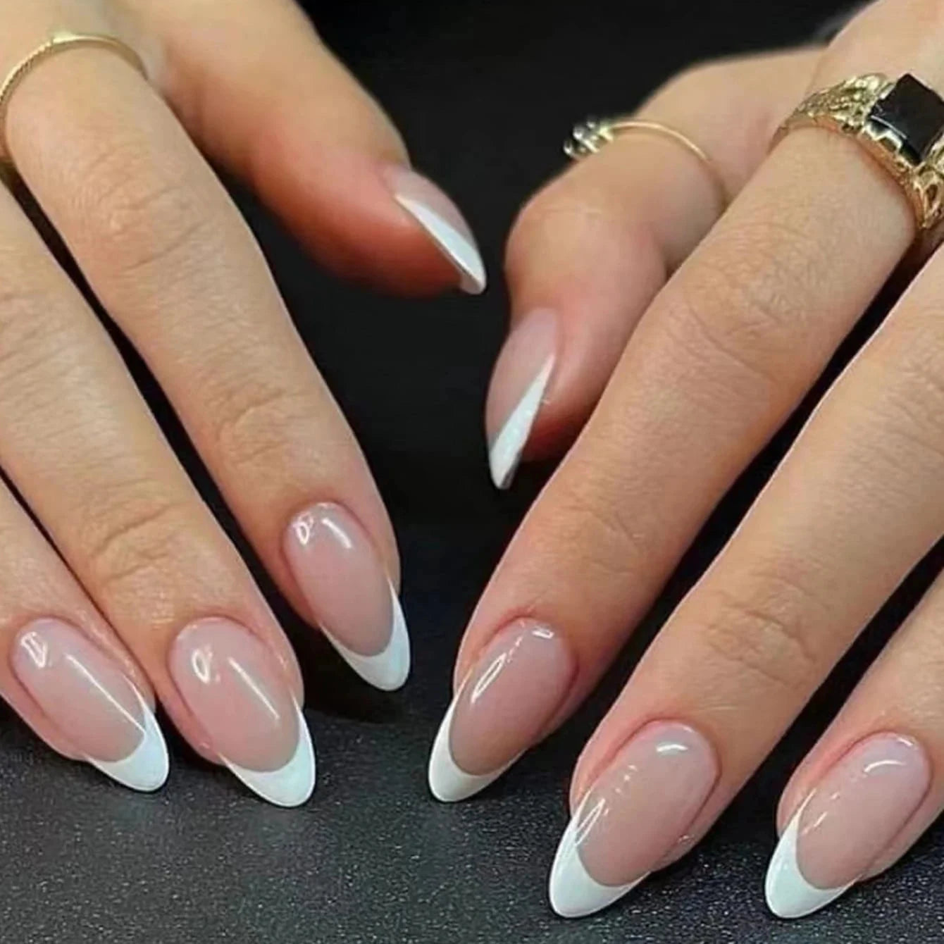 short square fake nails for women