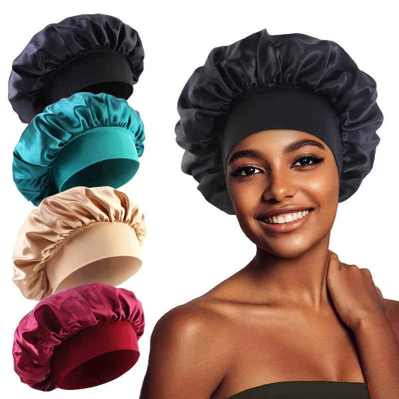 Women's Satin Solid Bonnets