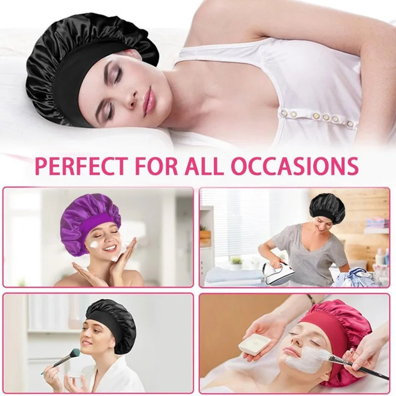 Women's Satin Solid Bonnets